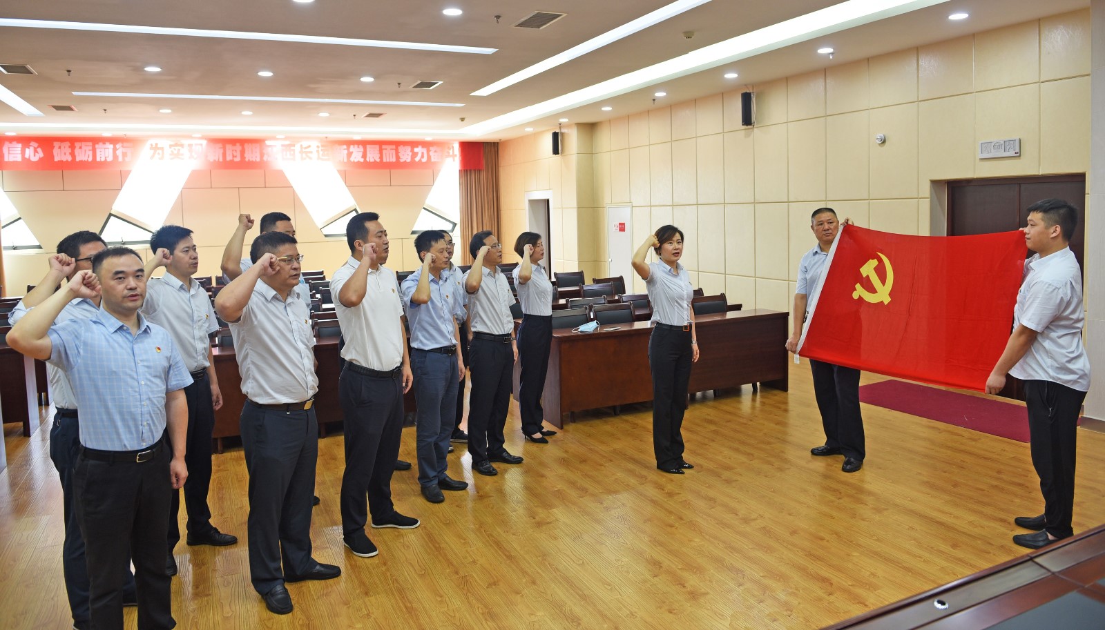 集團機關(guān)支部開展“重溫入黨誓詞，堅定理想信念”主題黨日活動