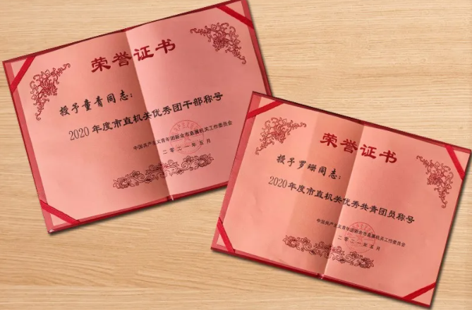 新余公交 童青、羅珊分別榮獲2020年度優(yōu)秀團(tuán)干、優(yōu)秀團(tuán)員稱號