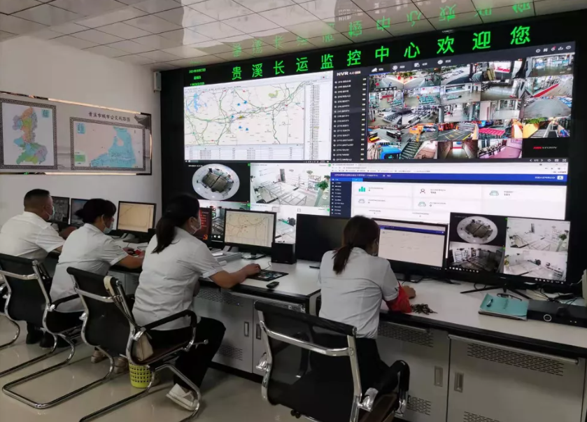 鷹潭長運(yùn)：貴溪公司監(jiān)控中心、候車大廳全彩LED顯示屏正式投入使用