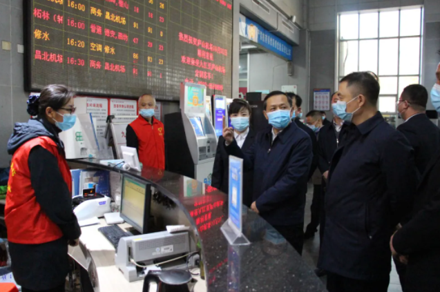 一線報道 || 九江市委常委、宣傳部部長孫金淼督查九江長途汽車站文明創(chuàng)建工作