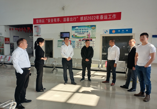 九江長運：省交通運輸廳副廳長丁光明督導(dǎo)共青公司二十大前疫情防控、安全維穩(wěn)工作