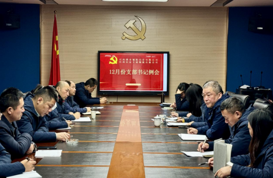 都市城際公交 大通物流 召開12月份黨支部書記例會暨宣傳培訓(xùn)