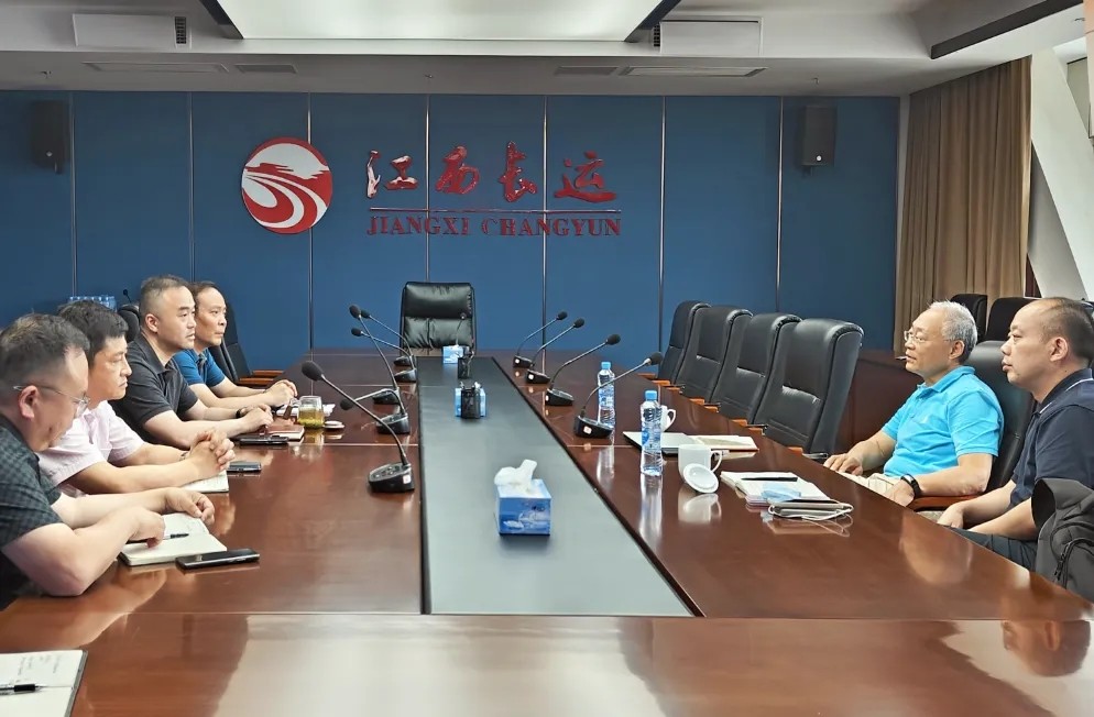 中物聯(lián)規(guī)劃研究院到江西長運(yùn)交流調(diào)研 劉磊、占梁陪同