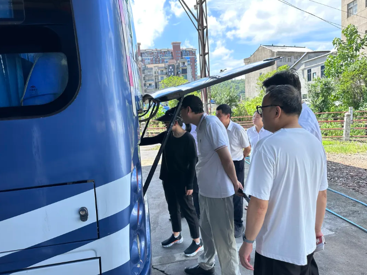 汽車管理事業(yè)部到上饒汽運(yùn)開(kāi)展專項(xiàng)檢查